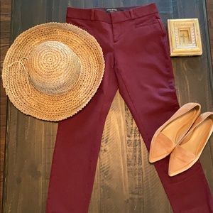 Maroon Banana Republic Pants